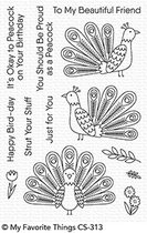 Playful Peacock Clear Stamps (CS-313)