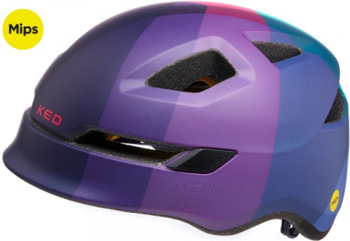 Fietshelm KED Pop Mips - small (48-52 cm) - lilac green