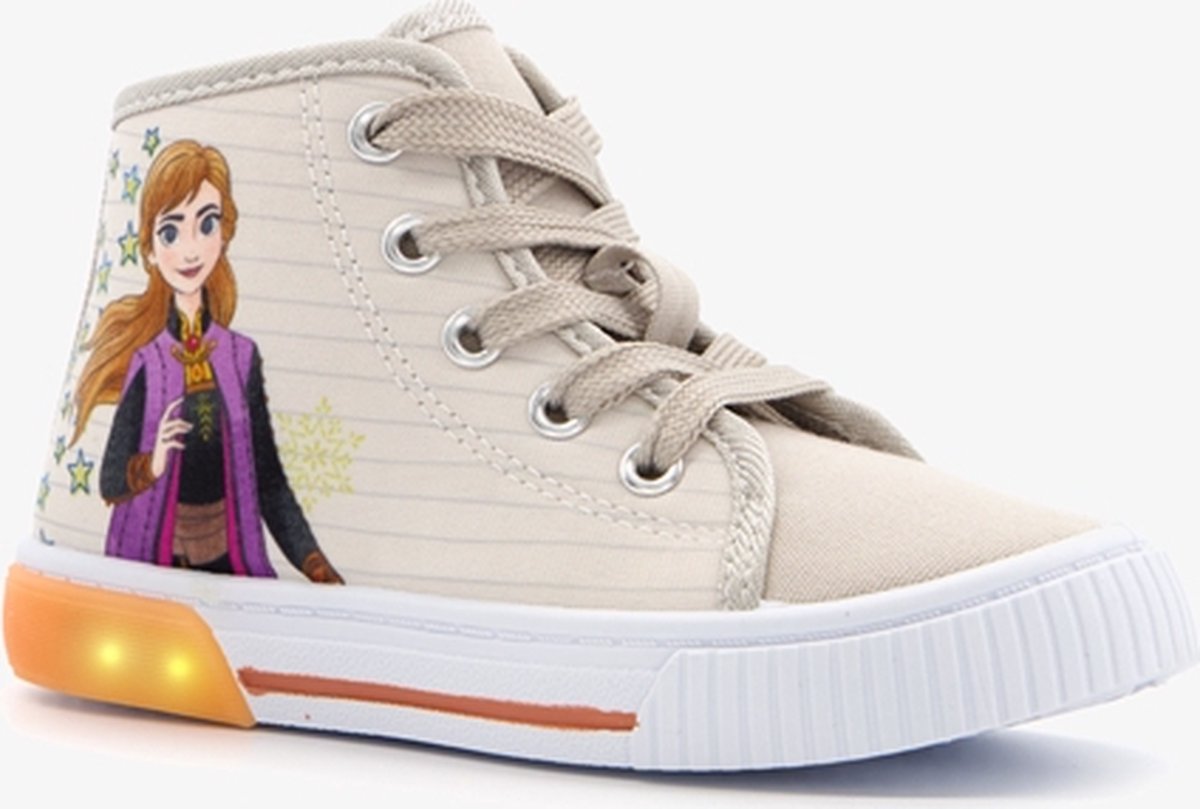 Frozen sneakers met lichtjes - Beige - Maat 32