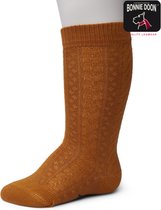 Bonnie Doon | Cable Knee High Baby Kniekous Organic | Sudan Brown