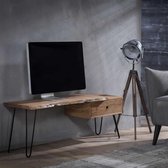 TV-meubel Acies 2+3 dik / Massief acacia naturel - Meubels - Kantoor - Industrieel
