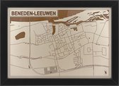 Houten stadskaart van Beneden-Leeuwen