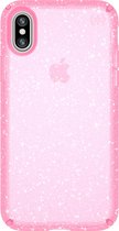 Speck Presidio Clear Glitter Hardcase Hoesje - Geschikt voor Apple iPhone X - Roze