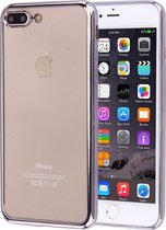 Apple iPhone 7 Plus Hoesje - Mobigear - Royal Serie - TPU Backcover - Transparant / Zilver - Hoesje Geschikt Voor Apple iPhone 7 Plus