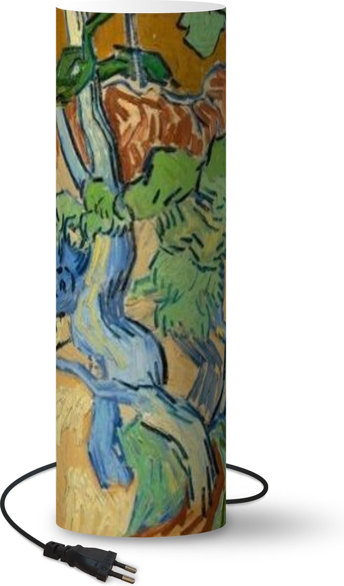 Lamp - Nachtlampje - Tafellamp slaapkamer - Boomwortels - Vincent van Gogh - 70 cm hoog - Ø22.3 cm - Inclusief LED lamp
