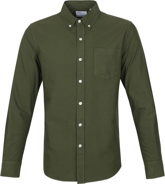 Colorful Standard - Overhemd Zeewier Groen - XXL - Heren - Modern-fit