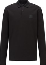 Hugo Boss - Polo LS PSlogo Zwart - XL - Comfort-fit