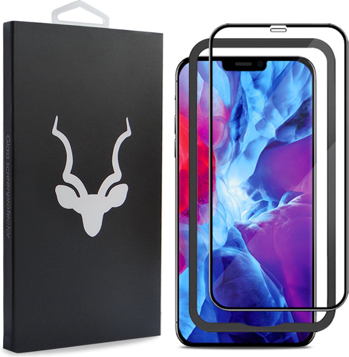 Kudu Glazen Screenprotector - iPhone 12 Pro Max - Inclusief installatietool - Eenvoudig zelf te bevestigen