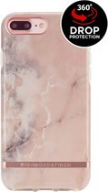 Apple iPhone 6s Plus Hoesje - Richmond & Finch - Serie - Hard Kunststof Backcover - Pink Marble Rose Gold - Hoesje Geschikt Voor Apple iPhone 6s Plus
