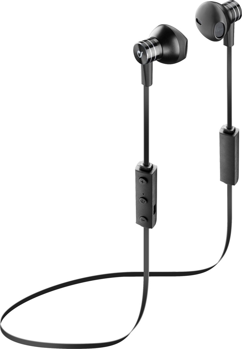Cellularline Pearl Headset In-ear Zwart, Zilver