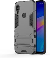 Xiaomi Redmi 7 Hoesje - Mobigear - Armor Stand Serie - Hard Kunststof Backcover - Grijs - Hoesje Geschikt Voor Xiaomi Redmi 7