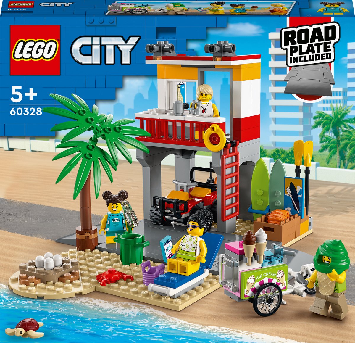 zuur Het leerboek LEGO City Strandwachter Uitkijkpost - 60328 | bol.com