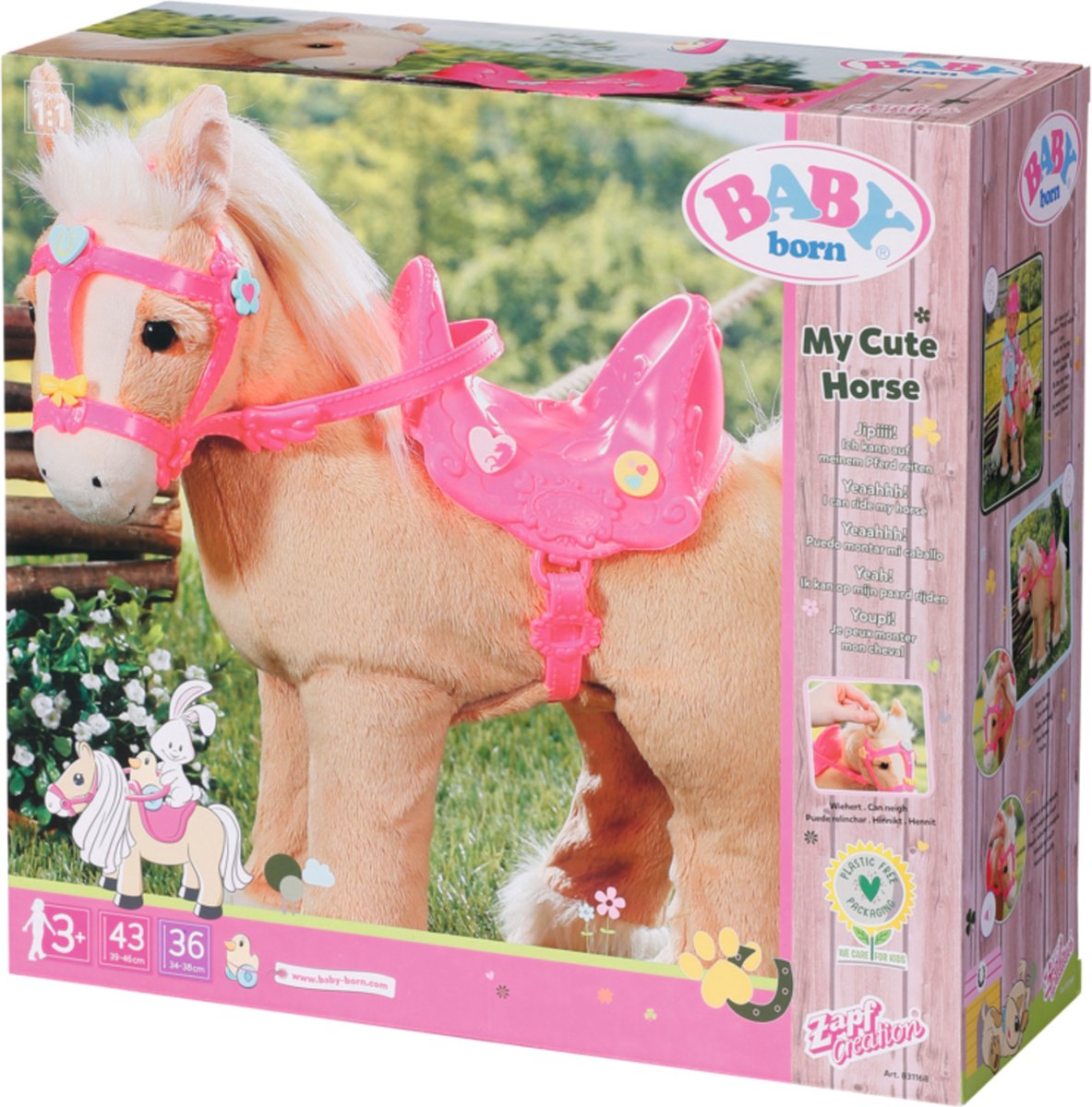 BABY born Mijn Schattige Paard - Poppenknuffel | bol.com