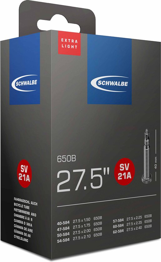 Schwalbe Binnenband 27.5 X 1.50/2.40(41/62-584) Fv 40 Mm van Schwalbe — afbeelding 5
