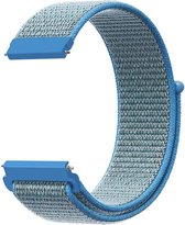 Strap-it Nylon horlogeband 18mm universeel - blauw