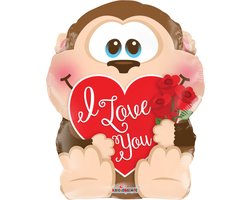 Wefiesta - Folieballon Monkey in Love