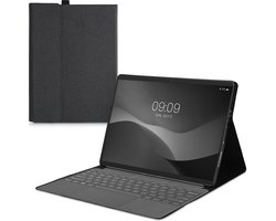 kwmobile hoes voor met Microsoft Surface Pro 8 - Geschikt voor type cover - Stoffen tablethoes in donkergrijs