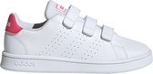 adidas Advantage Meisjes Sneakers - White/Real Pink/White - Maat 32
