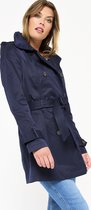 LOLALIZA Korte trenchcoat - Marine Blauw - Maat 38