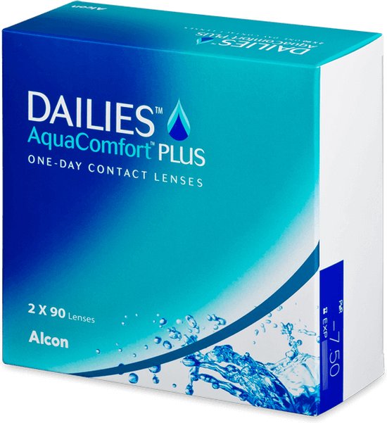 Dailies AquaComfort Plus (180 lenzen) Sterkte: -5.50, BC: 8.70, DIA: 14.00