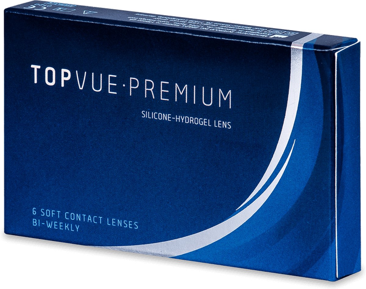 TopVue Premium (6 lenzen) Sterkte: -0.50, BC: 8.60, DIA: 14.20