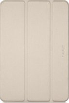 Apple iPad 8 10.2 (2020) Hoes - Macally - Tri-Fold Serie - Kunstlederen Bookcase - Goud - Hoes Geschikt Voor Apple iPad 8 10.2 (2020)