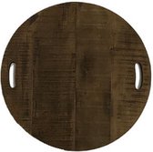 Tapasplank  - broodplank hout  - geïntegreerde hangrepen - 50 cm rond