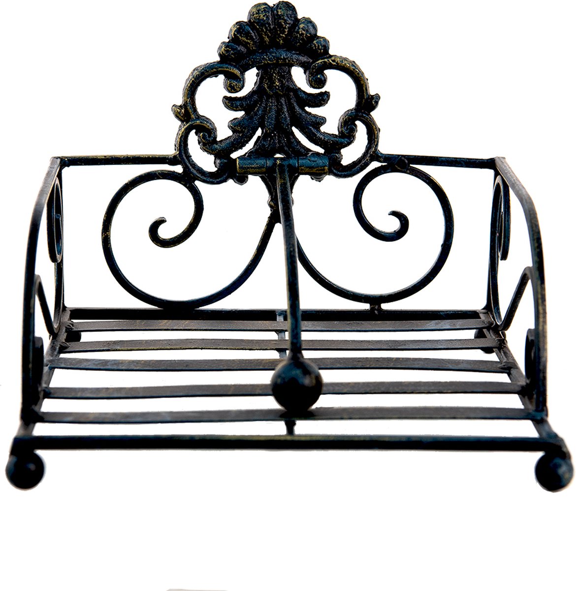 Clayre & Eef Servettenhouder 20x20x15 cm Bruin Ijzer Vierkant Servethouder