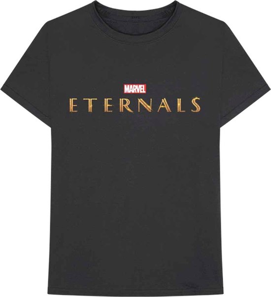 Tshirt Homme Marvel Eternals -M- Logo Zwart