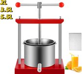 Juicer Extractor-2L Orange-Huishoudelijke handmatige Squeezer-Fruit Tincture Pressing Kitchen Machine-roestvrij staal