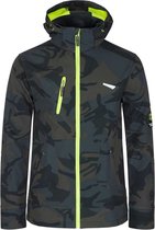 Borel Hooded Softshell Jack-Olijfgroen/Camouflage-XXL