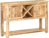 Decoways - Dressoir 120x30x76 cm ruw mangohout