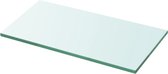 Decoways - Wandschap transparant 30x12 cm glas