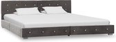 Decoways - Bedframe fluweel grijs 160x200 cm