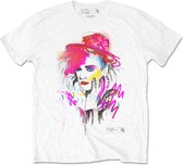 Boy George & Culture Club - Drawn Portrait Heren T-shirt - M - Wit
