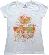 Woodstock Dames Tshirt -XL- Splatter Wit