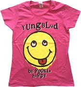 Yungblud Dames Tshirt -XL- Raver Smile Roze