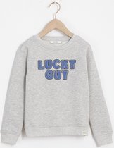 Sissy-Boy - Grijze sweater met towelling