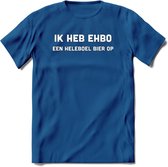Ik heb ehbo Bier T-Shirt | Unisex Kleding | Dames - Heren Feest shirt | Drank | Grappig Verjaardag Cadeau tekst | - Donker Blauw - XXL