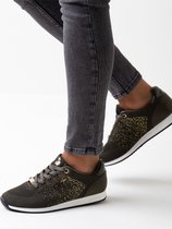 Mexx Sneaker Djaimy Olijfgroen - Dames - Maat 38