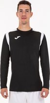 Joma Champion V Voetbalshirt Lange Mouw Kinderen - Zwart / Wit | Maat: 152