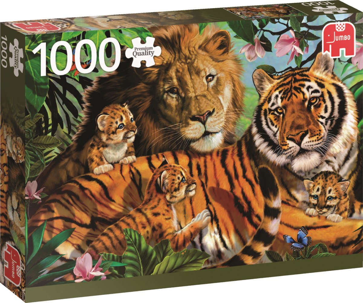 Jumbo Premium Collection Puzzel Wilde Katten Legpuzzel 1000 stukjes