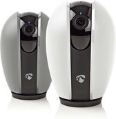 SmartLife Camera voor Binnen - Wi-Fi - Full HD 1080p - Pan tilt - Cloud Opslag (optioneel) / microSD (niet inbegrepen) - Met bewegingssensor - Nachtzicht - Donkergrijs / Wit
