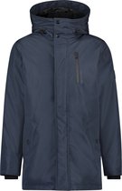 Purewhite -  Heren Regular Fit Parka  Jas  - Blauw - Maat L