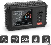 BaseCore® - 5 in 1 CO2 Meter - Luchtkwaliteitsmeter - CO Meter - Hygrometer - Temperatuurmeter - HCHO - TVOC - CO2 Melder Horeca - NDIR Sensor - Voor Binnen - Inclusief Handleiding