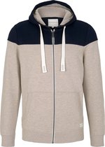 Tom Tailor Vest Sweat Jacket Met Capuchon In Colorblocking 1021268xx10 27679 Mannen Maat - XXL