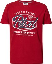 Petrol Industries - Heren Artwork T-shirt - Rood - Maat L