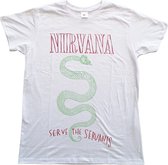 Nirvana - Serve The Servants Heren T-shirt - 2XL - Wit