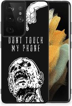 Smartphone Hoesje Super als Cadeautjes voor Hem Geschikt voor Samsung Galaxy S21 Ultra Back Case TPU Siliconen Hoesje met Zwarte rand Zombie