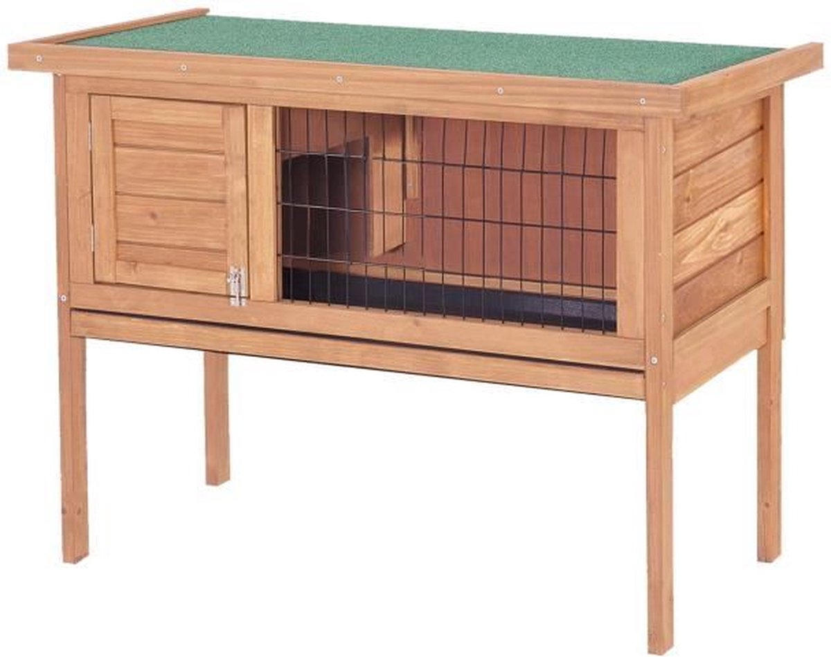 Houten konijnenhok Outdoor 91,5x45x70 cm - Voor konijn of cavia